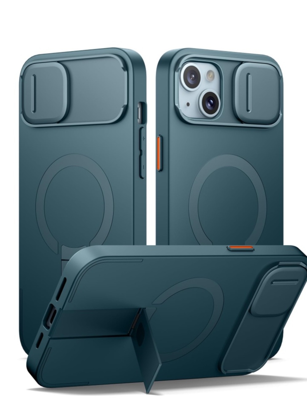 iPhone 14 PLUS/15 PLUS Case Magnetic Camera Slide MagSafe Shockproof 6.7”